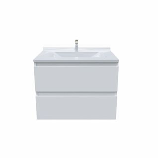 Meuble Salle De Bain Arlequin 70 Cm Blanc