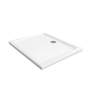 Receveur De Douche 100x80 Cm Acrylique Extraplat Crysta - Blanc