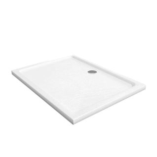 Receveur De Douche 120x90 Cm Acrylique Extraplat Crysta - Blanc