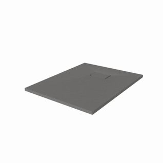 Receveur De Douche 100x80 Cm Extra Plat - Saphir- Gris Ciment