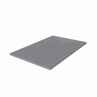 Receveur De Douche 120x80 Cm Extra Plat - Saphir- Gris Ciment