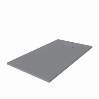Receveur De Douche 140x80 Cm Extra Plat - Saphir- Gris Ciment