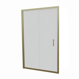 Paroi De Douche Coulissante 120 Cm Cadre Doré Goldy