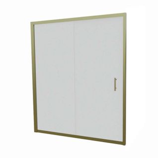 Paroi De Douche Coulissante 160 Cm Cadre Doré Goldy