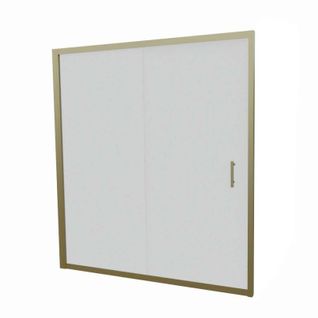 Paroi De Douche Coulissante 170 Cm Cadre Doré Goldy