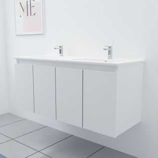 Meuble Double Vasque 120 Cm Proline- Blanc- Céramique
