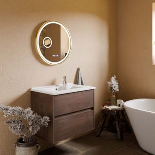 Meuble Vasque Suspendu Alixia 70 Cm + Miroir Orana