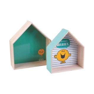 Etagères En Bois Maison (lot De 2) Vert