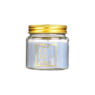 Bougie En Pot Message Scintillant Senteur Fleur De Coton (lot De 3) Bleu