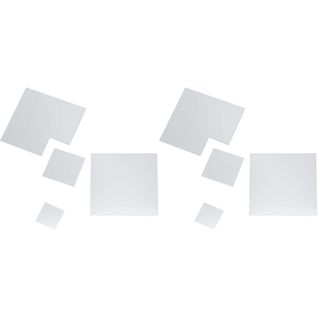 Décoration Murale Miroir à Coller Palette (lot De 2) Carré