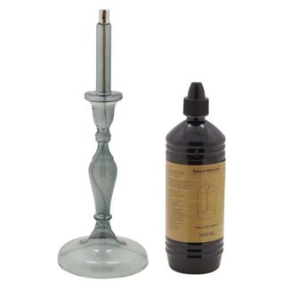 Lampe à Huile En Verre Smoké Candle Avec Huile De Paraffine e 14 X 38.5 Cm