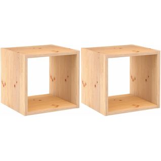 Cube De Rangement En Pin Massif Dinamic Lot De 2
