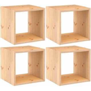 Cube De Rangement En Pin Massif Dinamic Lot De 4
