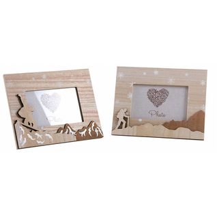 Cadre Photo Décor Sports D'hiver (lot De 2) Lot De 2