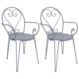 Fauteuil En Fer Belle Époque (lot De 2)