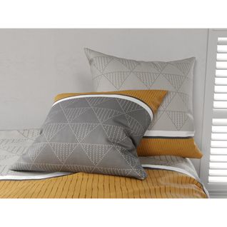 Housse De Couette 220x240 Cm Et Ses 2 Taies Balmaz 100% Coton (3p)