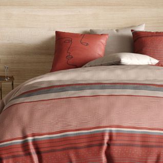 Housse De Couette En Percale De Coton + 2 Taies Hana