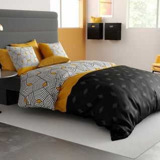 Housse De Couette 220x240 Cm - Faro + Taies Pur Coton