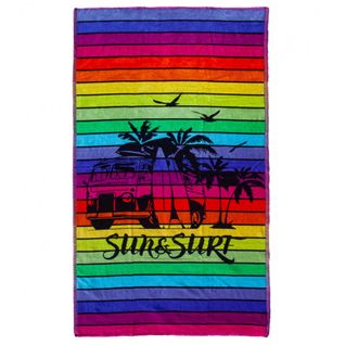 Serviette De Plage Van Multicolore 90x170 Cm 100% Coton Jacquard