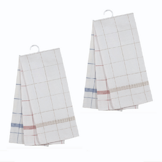 Lot De 6 Torchons Professionnels Classique En Coton Et Lin 70x70 Cm - Absorption Et Résistance Pour