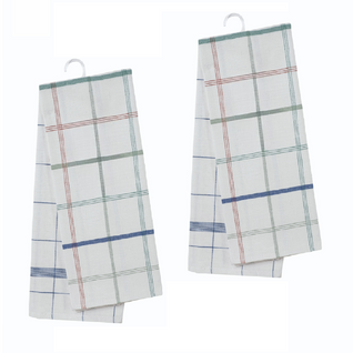 Lot De 4 Torchons Professionnels Cali 70x70 Cm En Coton Et Lin - Usage Quotidien Bars Et Hôtellerie,