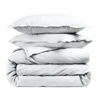 Housse De Couette Unie 100% Percale De Coton 80 Fils + Taie(s) 65x65 Cm – Fabriquée En Europe – Doux