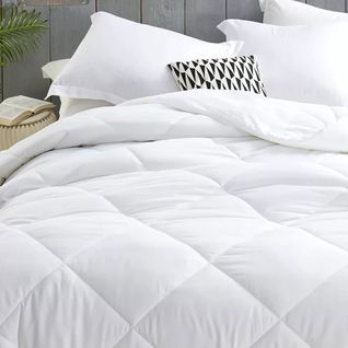 Couette Synthétique Lavable à 95° 260x240 Cm - Fabrication Française - Garnissage Fibre Creuse