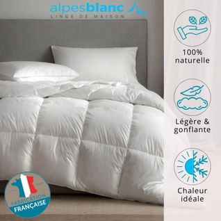 Couette Naturelle 280x240 90% Duvet Tempérée - Fabrication Française