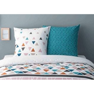 Housse De Couette Percale 220x240 Gilles + 2 Taies 65x65
