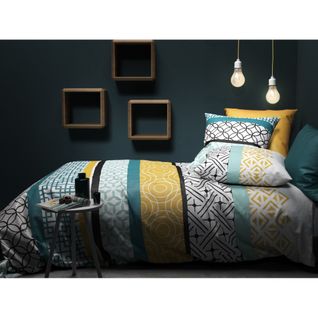 Housse De Couette Citedor 240x260 + 2 Taies 100% Coton - 57 Fils Cm²