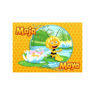 Tapis Enfant 95x133 Rectangle Tissé Jaune Maya D