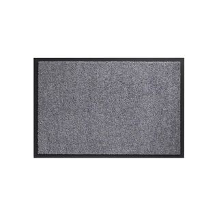 Paillasson Twister Gris 60x180 Fait En Europe En Polyamide Doux Et Soyeux