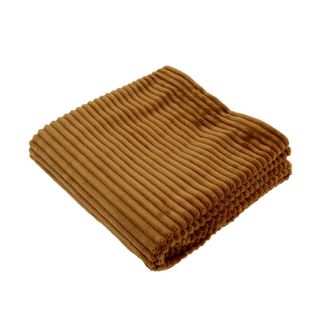 Couverture Boudoir En Micro-velours Côtelé Pour Bébé - 75x100 Cm - Bronze