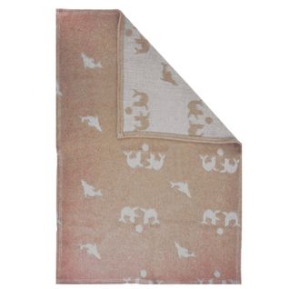 Couverture Chaude Pour Enfant Motif Animaux Marins - 80x100 Cm - Vieux Rose