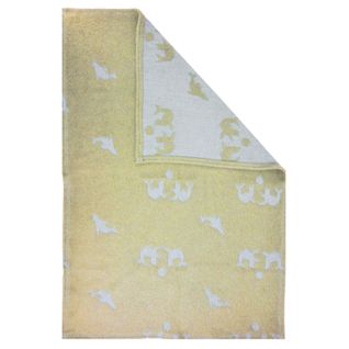 Couverture Chaude Pour Enfant Motif Animaux Marins - 80x100 Cm - Jaune