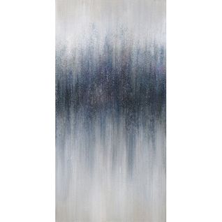 Tableau Peinture Nuance De Bleu 140 X 90 Cm - Evanescence