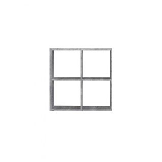 Etagère Cube 4 Casiers Décor Béton - Classico