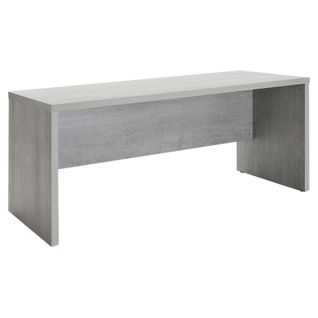 Bureau 180 Cm Décor Béton Texturé Avec Voile De Courtoisie - Granit