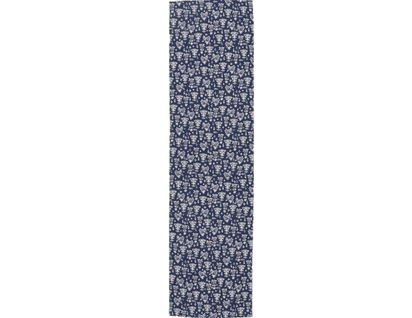 Toile De Chilienne Jardin Motif Fleuri Bleu Et Blanc - Ludivine 4369