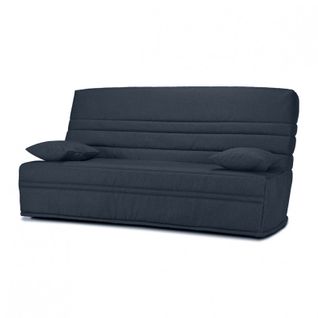 Clic Clac 130x190 Cm En Tissu Gris Anthracite Et Matelas 13 Cm - Ebro