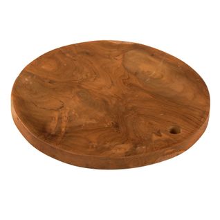 Planche à Découper / Plateau Décoratif Rond 30 Cm Bois De Teck – Nate