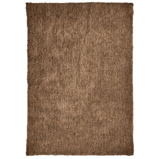 Tapis 160 X 230 Cm Shaggy à Poils Courts Doux Marron – Cosmos