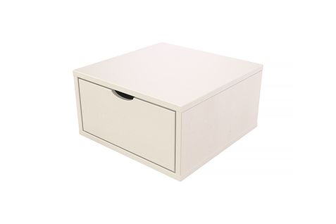 Cube De Rangement Bois 50x50 Cm + Tiroir