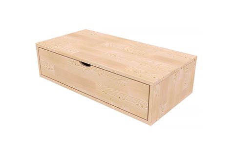Cube De Rangement Bois 100x50 Cm + Tiroir