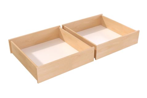 Lot De Tiroir Sous Lit En Hêtre Massif