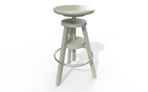 Tabouret De Bar Bois à Vis