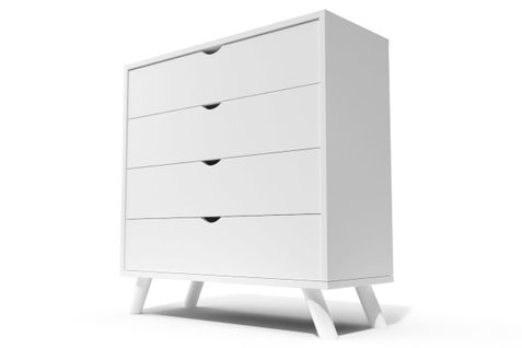 Commode Scandinave En Bois Massif Viking