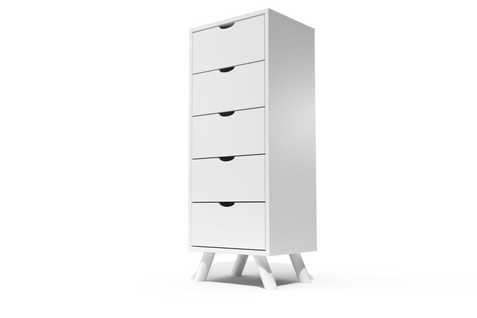 Chiffonnier Scandinave Bois 5 Tiroirs Viking