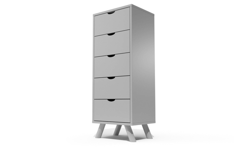 Chiffonnier Scandinave Bois 5 Tiroirs Viking