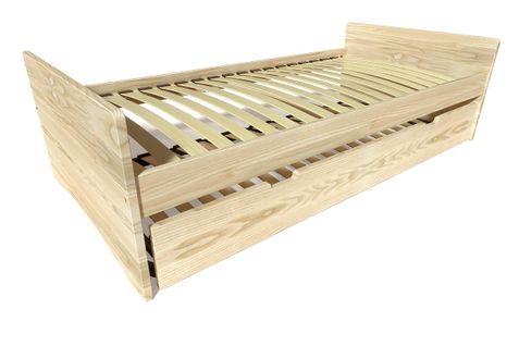 Lit Gigogne 80x190 Abc Pin Massif